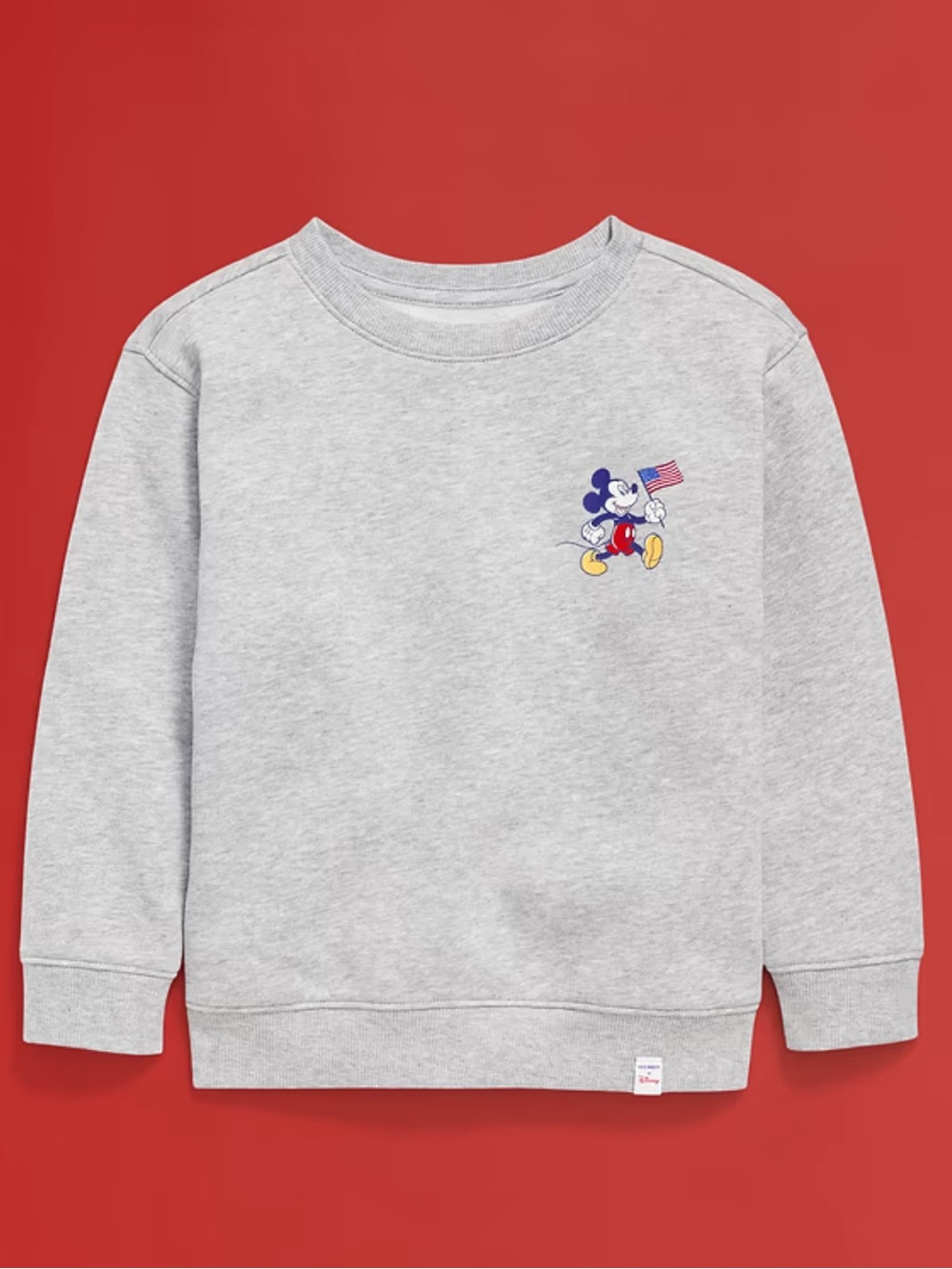 NWT Old Navy x Disney Mickey Mouse Oversized Flag Graphic Sweatshirt for Toddler